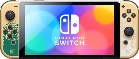 Switch Console 64GB OLED Legend of Zelda + Gold Joy-Con Discounted Used