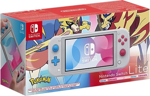 Nintendo Switch Lite Console 32GB Zacian & Zamazenta Grey Boxed Used