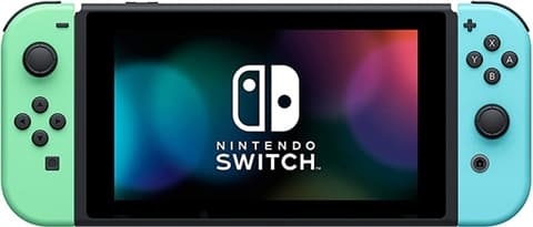 Switch Console 32GB Animal Crossing Pastel/White Joy-Con No Game Disco Used