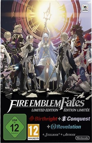 Fire Emblem Fates L.E (Birthright+Conquest+Revelation) W/Art+Steelbook Used Nintendo 3DS Game