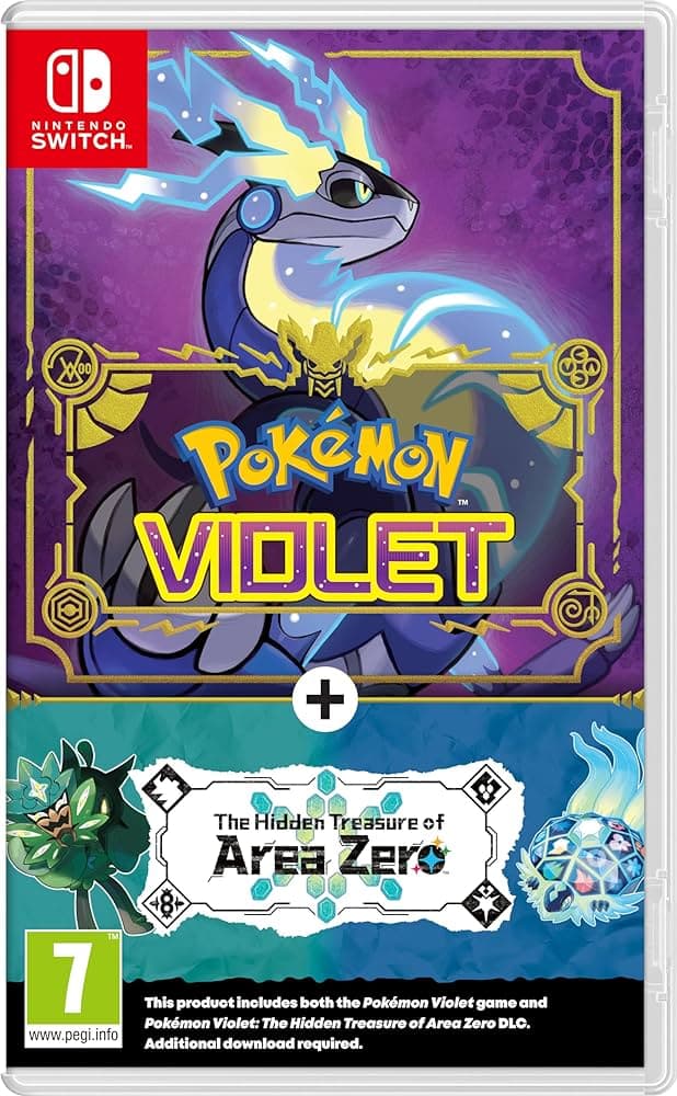 Pokemon Violet + The Hidden Treasure of Area Zero Used Nintendo Switch Game