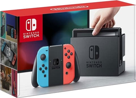 Switch Console 32GB HAC-001-01 + Neon Red/Blue Joy-Con Boxed Used