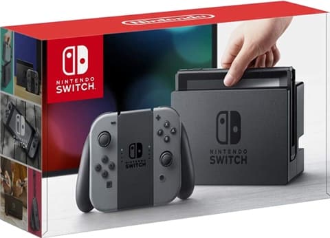 Switch Console 32GB HAC-001-01 + Grey Joy-Con Boxed Used