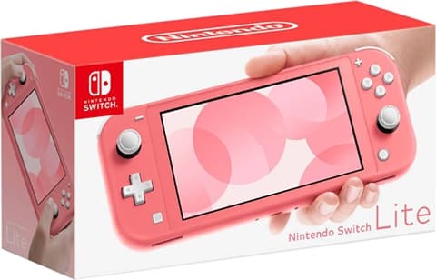 Nintendo Switch Lite Console 32GB Coral Pink Boxed Used