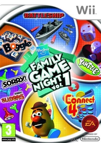 Hasbro Family Game Night Used Nintendo Wii Game