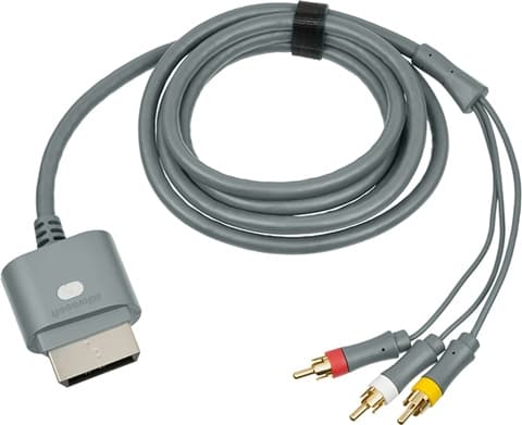 X360 Official AV Composite Lead Used Xbox 360 Game