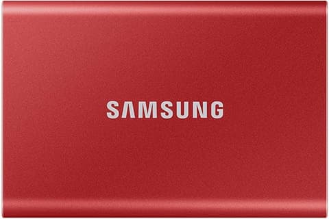 Samsung T7 1TB USB-C 3.2 Gen2 Portable SSD Red Used