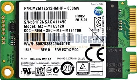 Samsung PM851 512GB SATA 2.5 Used