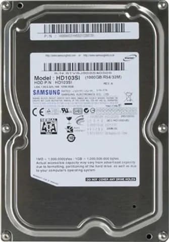 Samsung HD103SI F3 1TB 3.5 7200rpm SATA Used