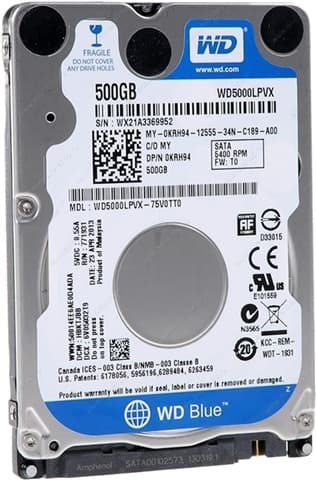 WD Blue WD5000 500GB 2.5 SATA III Used
