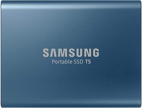 Samsung T5 500GB USB-C 3.1 Gen2 Portable SSD Blue Used