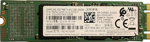 Samsung PM871B M.2 2280 256GB SATA M.2 Used