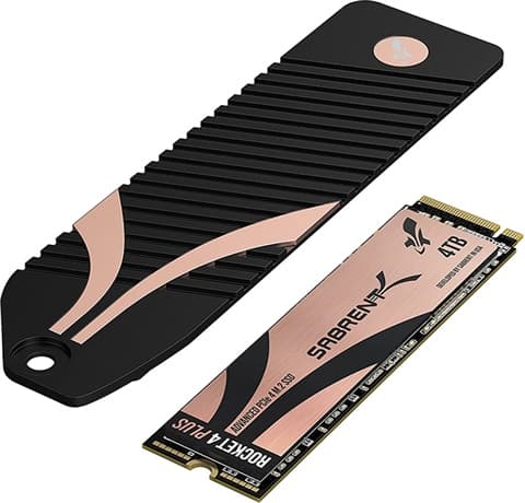 Sabrent Rocket 4 Plus SB-RKT4P (PCIe 4.0 PS5 Comp) 4TB 2280 NVMe M.2 Used
