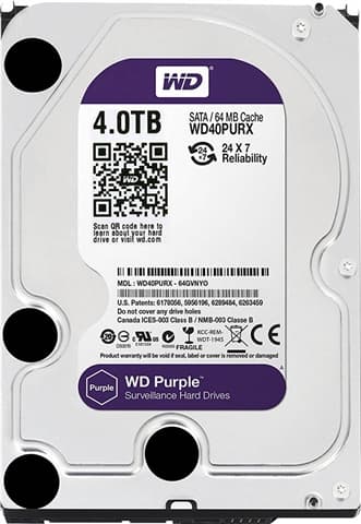 WD Purple WD40PURX 4TB 3.5 SATA III Used