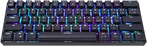 Docooler Motospeed CK61 USB Wired Mechanical RGB Keyboard Grade Good Used