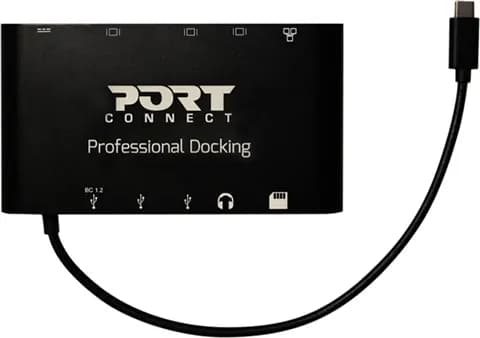 Port Designs PortConnect Travel 1X4K ++ Type C Dock Used