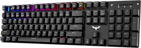 Havit HV-KB389L RGB Wired Mechanical Gaming Keyboard - Black Grade Good Used