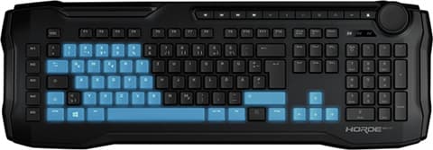 Roccat Horde Aimo Membranical RGB Gaming Keyboard (QWERTZ) - Black Grade Good Used