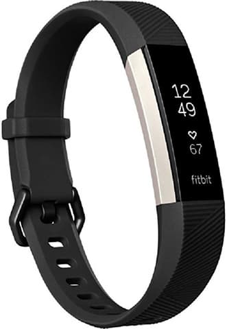 Fitbit Alta HR Heart Rate and Fitness Wristband Black - Small Grade Fair Used