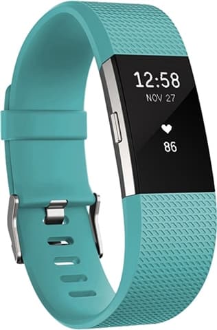 Fitbit Charge 2 Heart Rate + Fitness Band Teal - Small Grade Fair Used