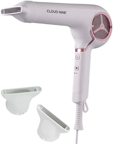 Cloud Nine Airshot Pro Hair Dryer (2 Attachments) - White Grade Good Used