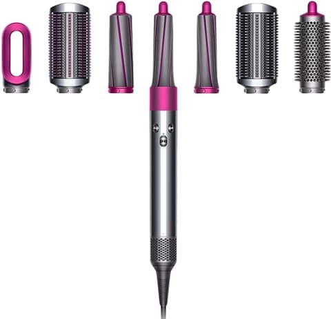 Dyson Airwrap Complete HS01 (6 Attachments) - Nickel/Fuchsia Grade Good Used