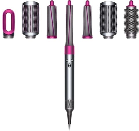 Dyson Airwrap Complete Long HS01 (6 Attachments) - Nickel/Fuchsia Grade Good Used