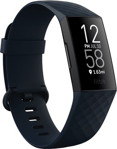 Fitbit Charge 4 Advanced Fitness Tracker Storm Blue Grade Good Used