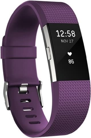 Fitbit Charge 2 Heart Rate + Fitness Band Plum - Small Grade Fair Used