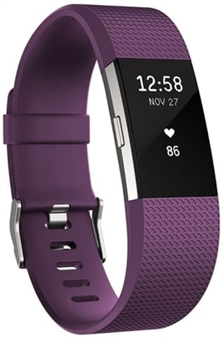 Fitbit Charge 2 Heart Rate + Fitness Band Purple - Small Grade Good Used