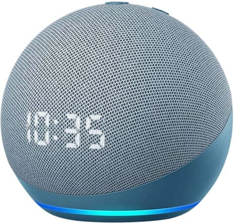 Amazon Echo Dot 4th Gen (B7W644) with Clock - Twilight Blue Grade Good Used