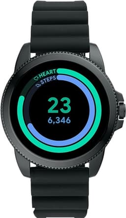 Fossil Gen 5E HR FTW4047 - Black Silicone Strap Grade Good Used