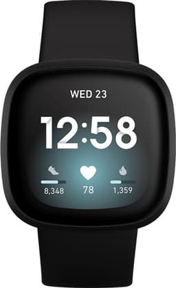 Fitbit Versa 3 Health & Fitness Smartwatch - Black Grade Fair Used