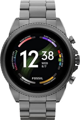 Fossil Gen 6 (FTW4059) Smoke Grey Stainless Steel Smartwatch Grade Good Used