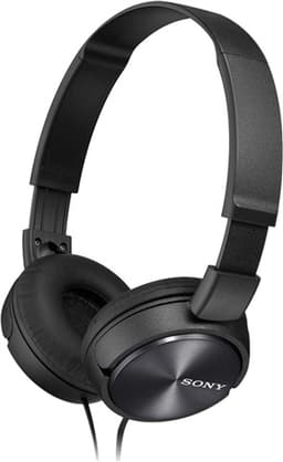Sony MDR-ZX310 Foldable On-Ear Headphones Without Mic - Metallic Black Grade Fair Used