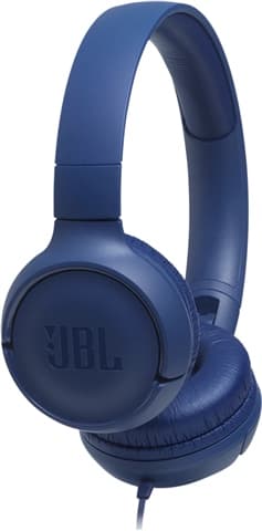 JBL Tune 500 Wired On- Ear Headphones - Blue Grade Excellent Used
