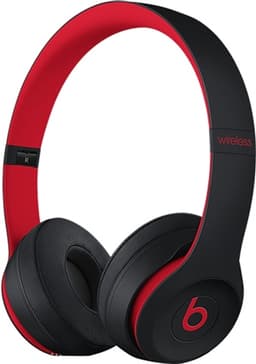 Beats Solo3 Wireless On-Ear Headphones - Decade Col. Defiant Black/Red Grade Good Used