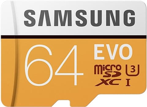 Samsung EVO 64GB microSDXC Card UHS-I U3 Used