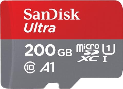 SanDisk Ultra 200GB microSDXC Card UHS-I A1 100MB/s Used