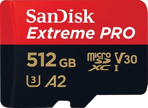 SanDisk Extreme Pro 512GB microSDXC Card UHS-I U3 A2 V30 Used