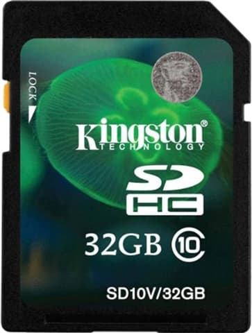 Kingston SD10V 32GB SDHC U1 Class 10 SD Card Used