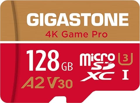 Gigastone 128GB 4K Game Pro microSDXC Card UHS-I U3 A2 V30 Used