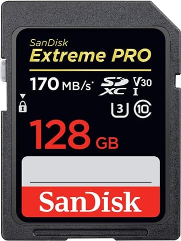 SanDisk Extreme PRO 128GB SDXC UHS-I U3 V30 170MB/s Used