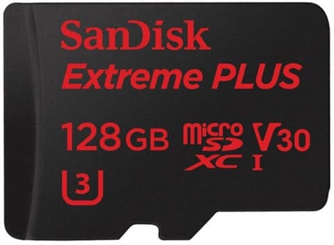 SanDisk Extreme Plus 128GB microSDXC Card UHS-I U3 V30 Used