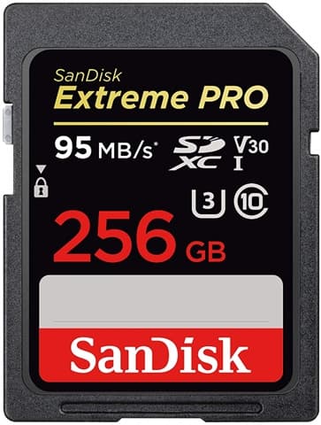 SanDisk Extreme PRO 256GB SDXC UHS-I U3 V30 95MB/s Used