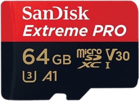 SanDisk Extreme PRO 64GB microSDXC UHS I U3 V30 A1 Used