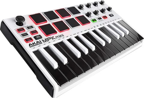 Akai Professional MPK Mini MKII 25-Key Ultra-Portable USB MIDI White Used