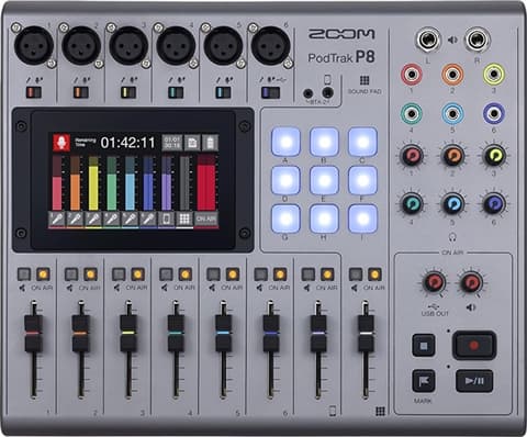 Zoom P8 Portable Podcast Mixer Grade Good Used