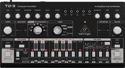 Behringer TD-3-BK Analog Bass Line Synthesizer Grade Good Used