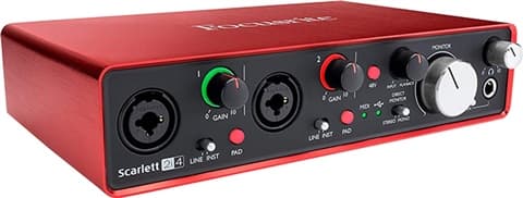 Focusrite Scarlett 2i4 2 In 4 Out Audio Interface Grade Good Used
